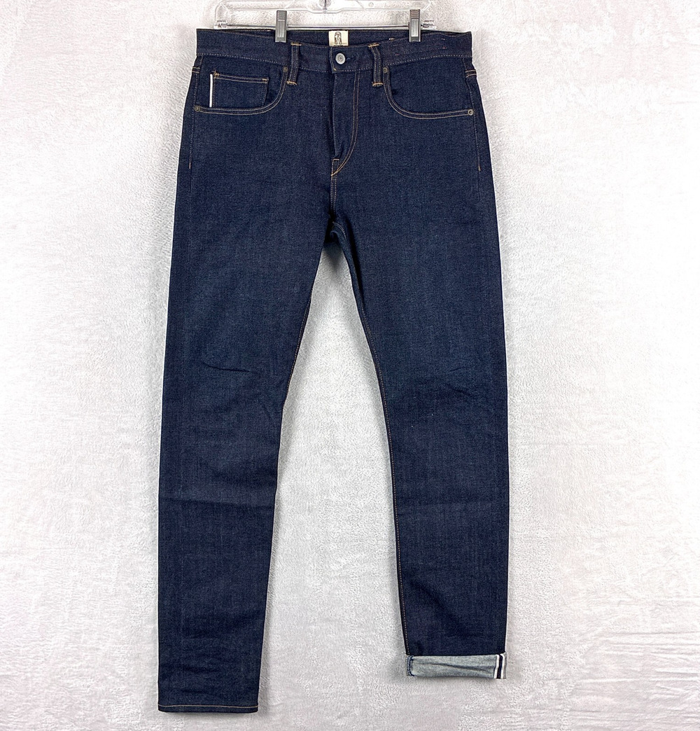 Hiroshi Kato Jeans Men 32x34 (34x34) The Scissors Raw Selvedge Slim Tapered USA